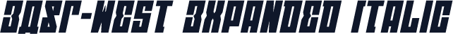 EAST-west Expanded Italic