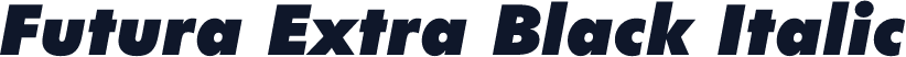 Futura Extra Black Italic
