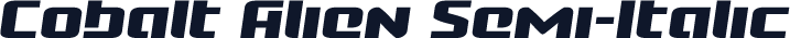 Cobalt Alien Semi-Italic