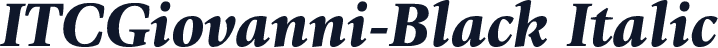 ITCGiovanni-Black Italic