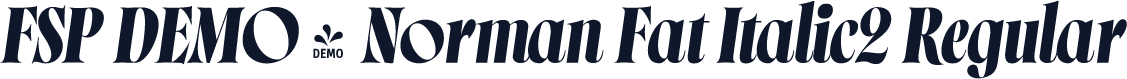 FSP DEMO - Norman Fat Italic2 Regular