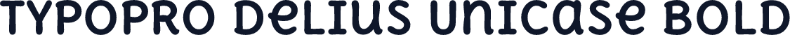 TypoPRO Delius Unicase Bold