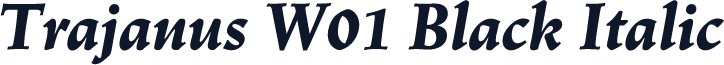 Trajanus W01 Black Italic