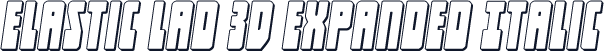 Elastic Lad 3D Expanded Italic
