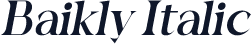 Baikly Italic