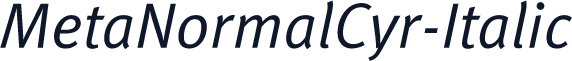 MetaNormalCyr-Italic