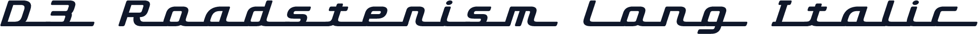 D3 Roadsterism Long Italic