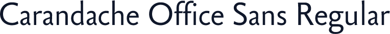 Carandache Office Sans Regular