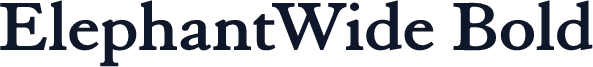 ElephantWide Bold