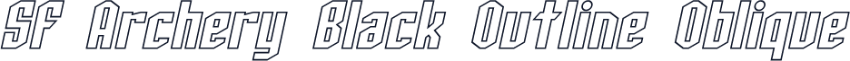SF Archery Black Outline Oblique