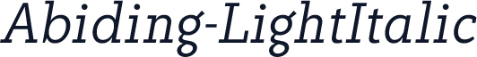 Abiding-LightItalic