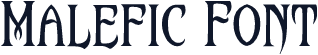Malefic Font