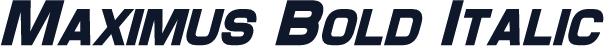 Maximus Bold Italic