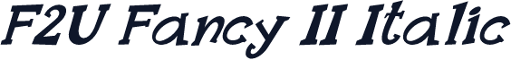 F2U Fancy II Italic