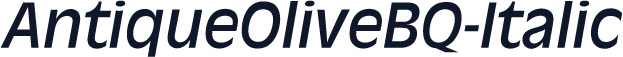 AntiqueOliveBQ-Italic