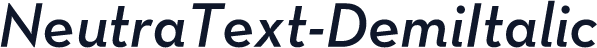 NeutraText-DemiItalic