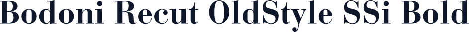 Bodoni Recut OldStyle SSi Bold