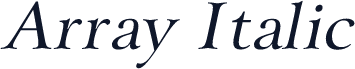 Array Italic