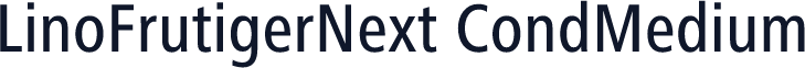 LinoFrutigerNext CondMedium