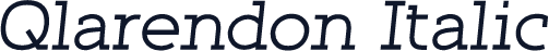 Qlarendon Italic