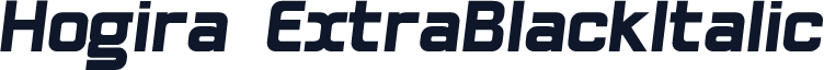 Hogira-ExtraBlackItalic