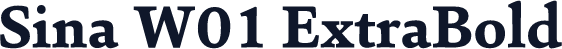 Sina W01 ExtraBold