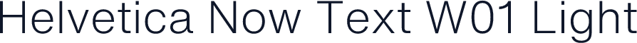 Helvetica Now Text W01 Light
