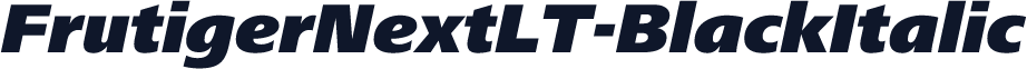 FrutigerNextLT-BlackItalic