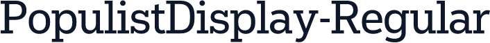 PopulistDisplay-Regular