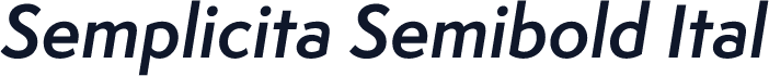 Semplicita Semibold Ital