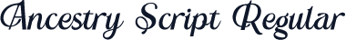 Ancestry Script Regular