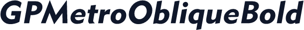 GPMetroObliqueBold
