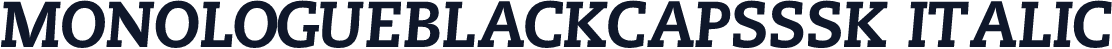 MonologueBlackCapsSSK Italic