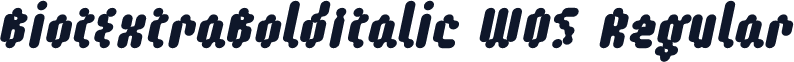 BiotExtraBoldItalic W05 Regular