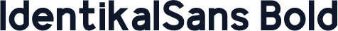 IdentikalSans Bold
