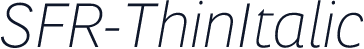 SFR-ThinItalic