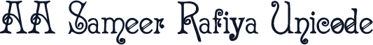 AA Sameer Rafiya Unicode