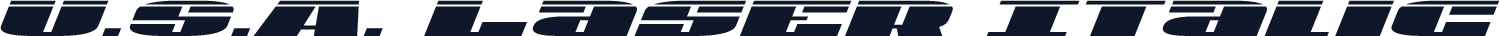 U.S.A. Laser Italic