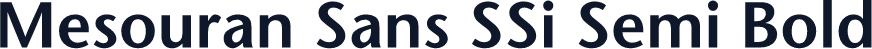 Mesouran Sans SSi Semi Bold