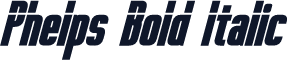 Phelps Bold Italic