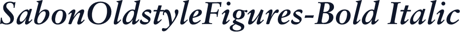 SabonOldstyleFigures-Bold Italic