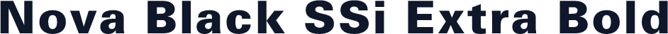 Nova Black SSi Extra Bold