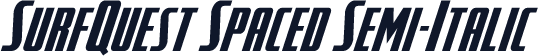 SurfQuest Spaced Semi-Italic
