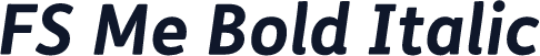 FS Me Bold Italic