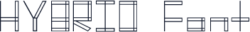 HYBRID  Font