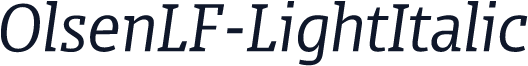 OlsenLF-LightItalic