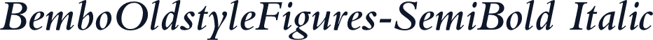 BemboOldstyleFigures-SemiBold Italic