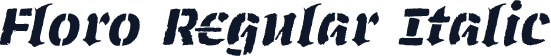 Floro Regular Italic