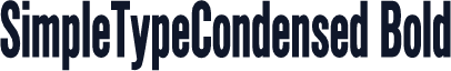 SimpleTypeCondensed Bold