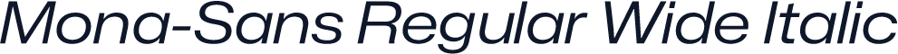 Mona-Sans Regular Wide Italic